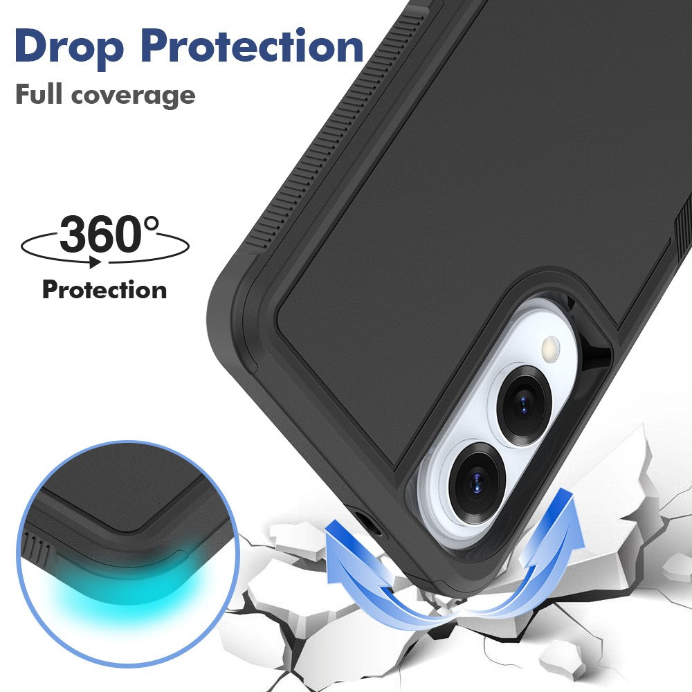 Til Samsung Galaxy S25 Edge cover 2-i-1 PC + TPU stødsikkert telefoncover