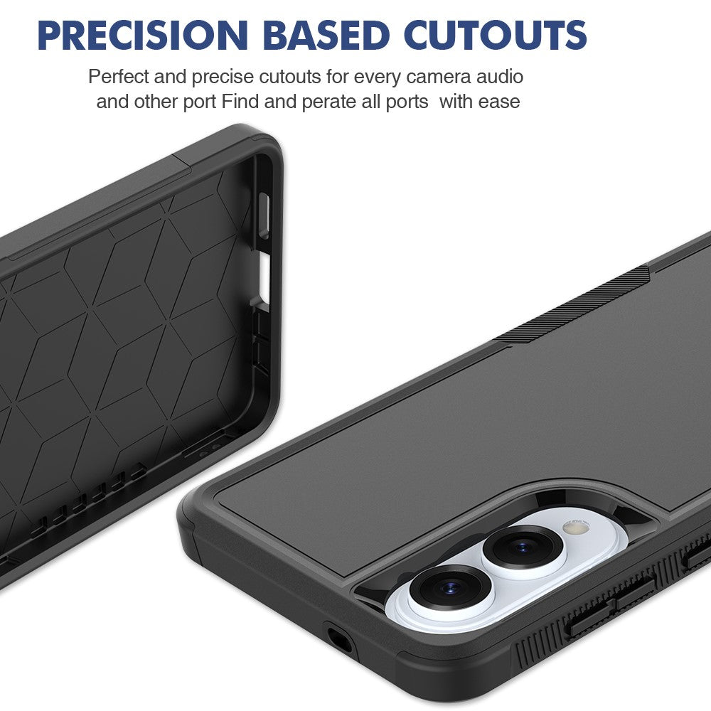 Til Samsung Galaxy S25 Edge cover 2-i-1 PC + TPU stødsikkert telefoncover
