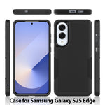 Til Samsung Galaxy S25 Edge cover 2-i-1 PC + TPU stødsikkert telefoncover