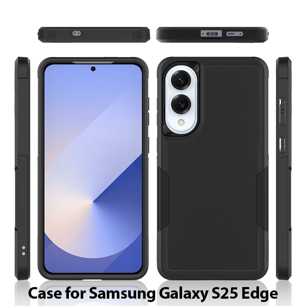 Til Samsung Galaxy S25 Edge cover 2-i-1 PC + TPU stødsikkert telefoncover