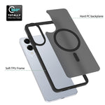 For Samsung Galaxy S25 Edge Magnetic Case TPU Frame Acrylic Back Phone Cover Skin Touch