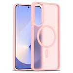 For Samsung Galaxy S25 Edge Magnetic Case TPU Frame Acrylic Back Phone Cover Skin Touch
