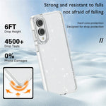 For Samsung Galaxy S25 Edge Case Sparkly Powder Glitter Shiny Soft TPU + Hard PC Back Cover