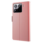 For Xiaomi 15 Case Stand PU Leather Phone Cover Card Holder Mirror