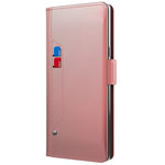 For Xiaomi 15 Pro Case Stand PU Leather Phone Cover Card Holder Mirror