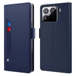 For Xiaomi 15 Pro Case Stand PU Leather Phone Cover Card Holder Mirror