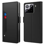 For Xiaomi 15 Pro Case Stand PU Leather Phone Cover Card Holder Mirror