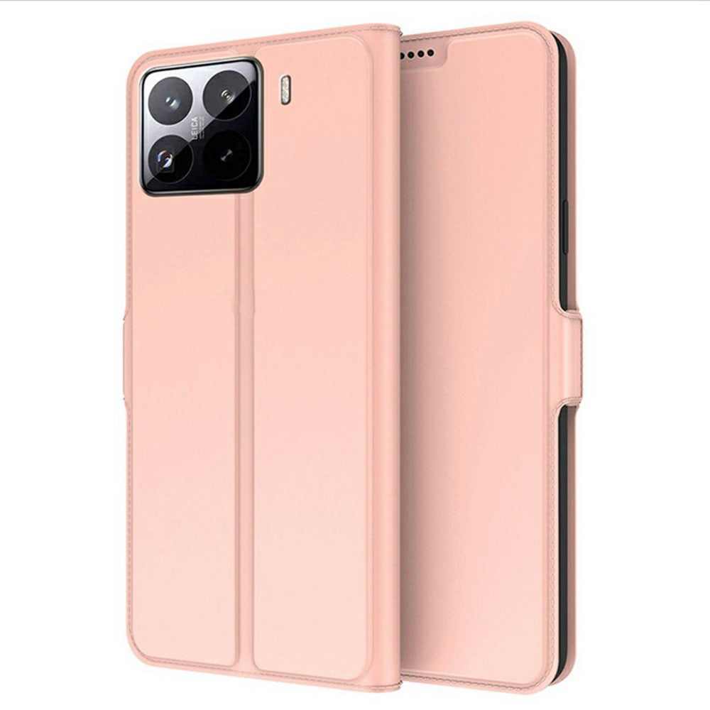 Xiaomi 15-skal Stötsäkert TPU-innerskal Lädermobilfodral Kortplats