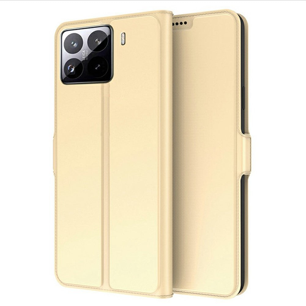 Xiaomi 15-skal Stötsäkert TPU-innerskal Lädermobilfodral Kortplats