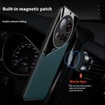 For Xiaomi 15 Ultra Case Leather Coated PC + TPU Phone Back Cover