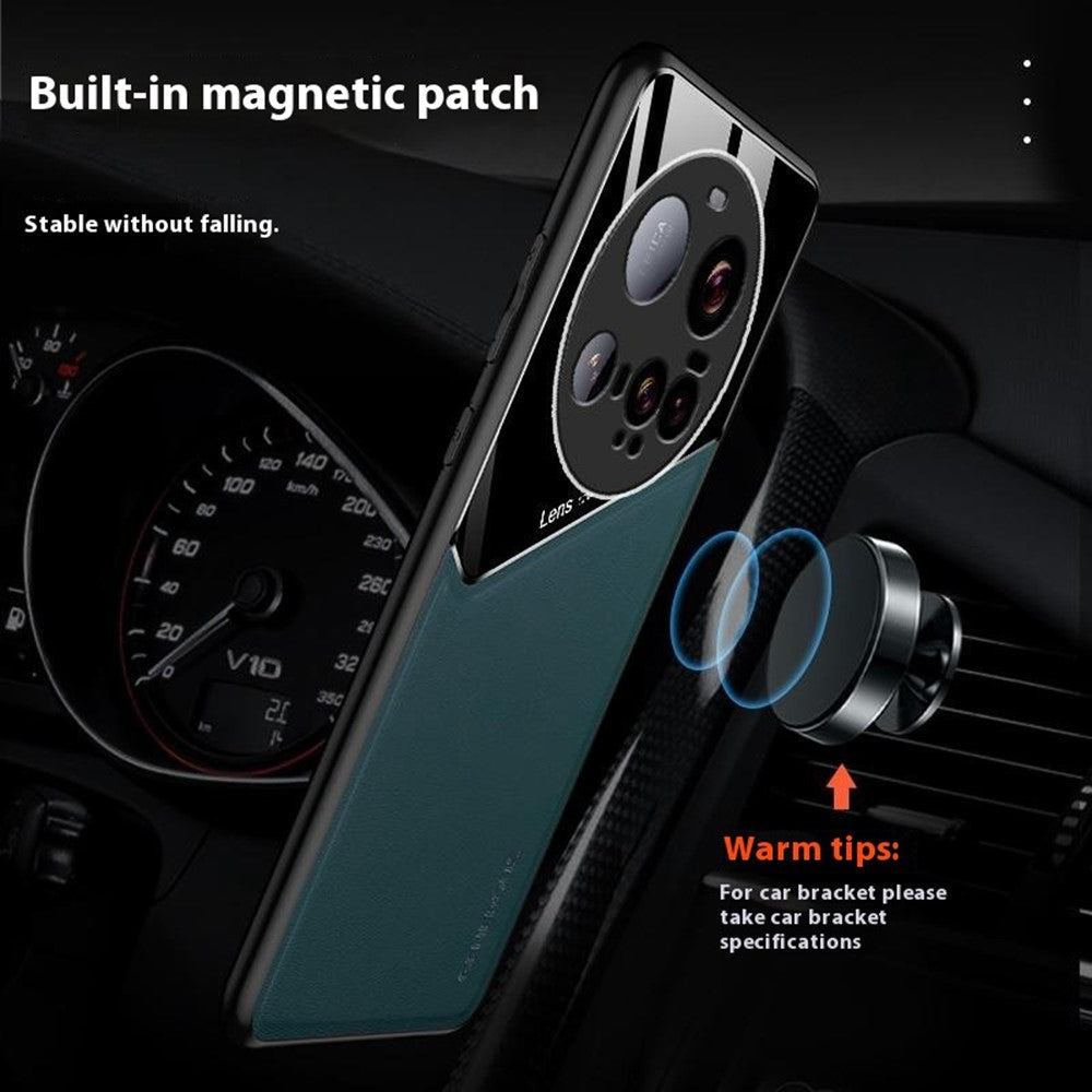 For Xiaomi 15 Ultra Case Leather Coated PC + TPU Phone Back Cover