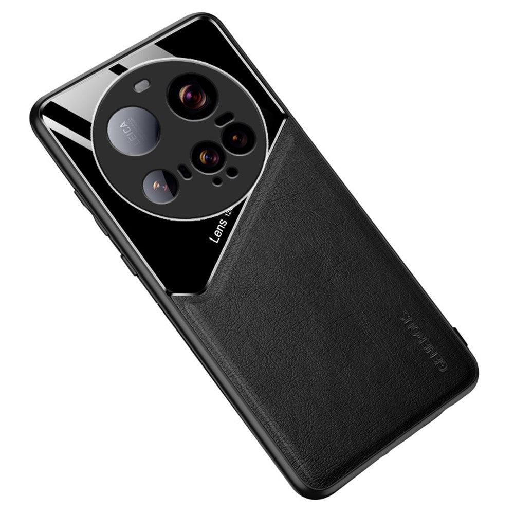 For Xiaomi 15 Ultra Case Leather Coated PC + TPU Phone Back Cover
