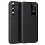For Samsung Galaxy S24 FE Case with Card Holder Smart View Window Leather Phone Cover