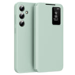 For Samsung Galaxy S24 FE Case with Card Holder Smart View Window Leather Phone Cover