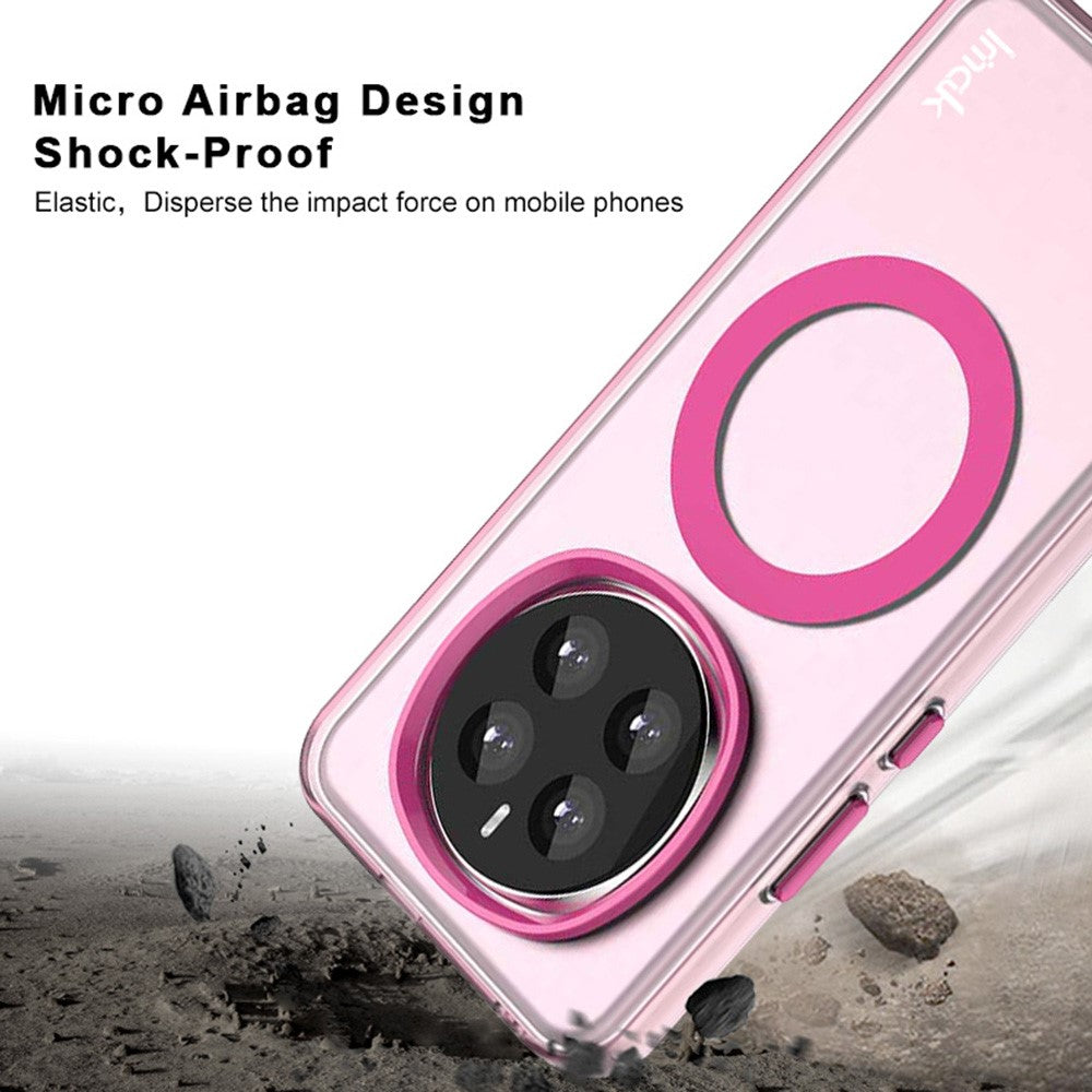 IMAK For Honor Magic7 5G Magnetic Case Candy Color Anti Drop TPU + PET Back Cover