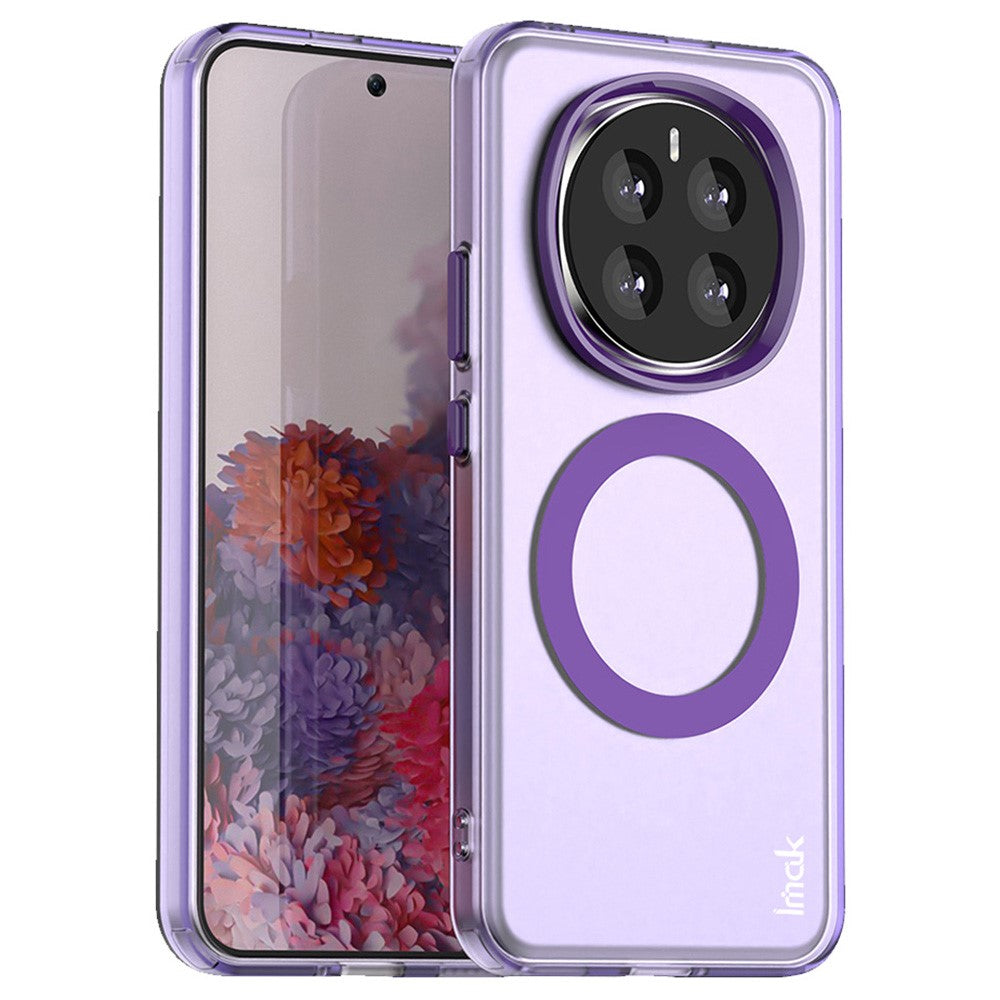 IMAK For Honor Magic7 5G Magnetic Case Candy Color Anti Drop TPU + PET Back Cover