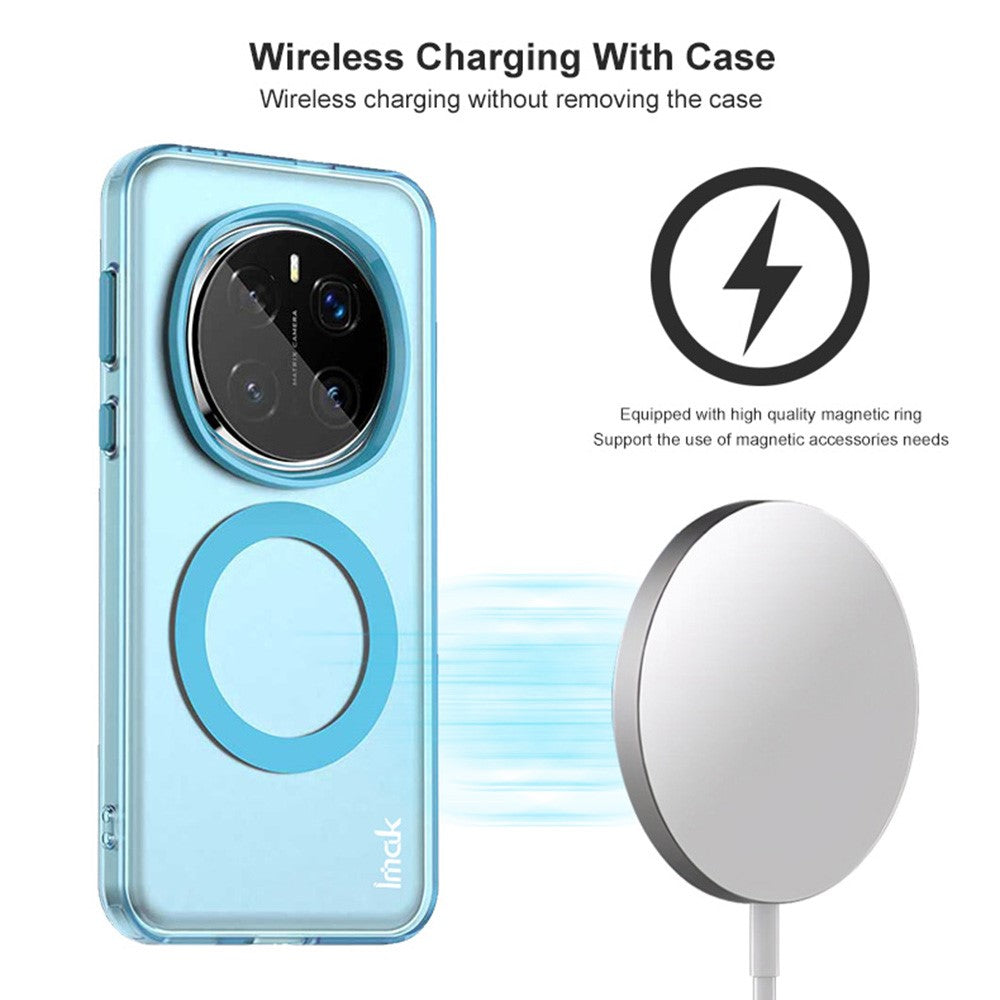 IMAK For Honor Magic7 Pro 5G Magnetic Case Candy Color Anti Drop TPU + PET Back Cover