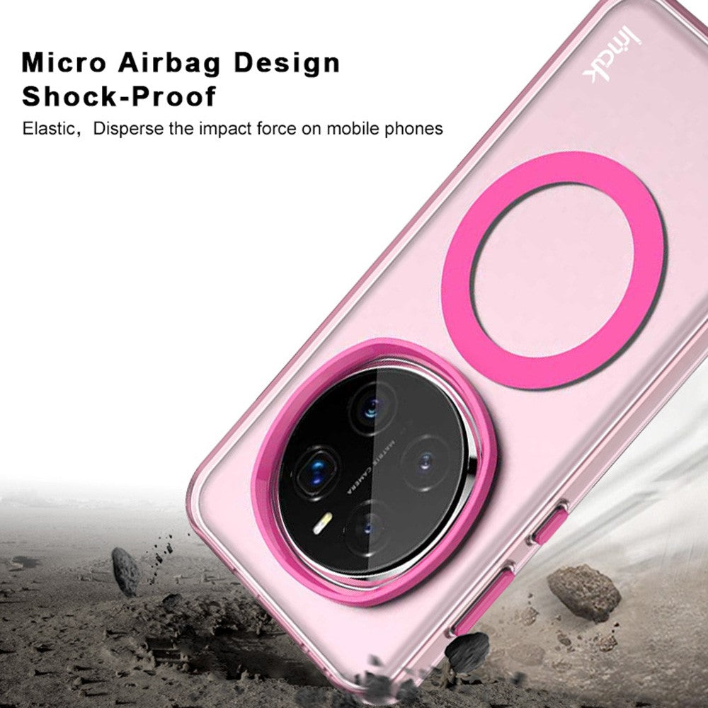 IMAK For Honor Magic7 Pro 5G Magnetic Case Candy Color Anti Drop TPU + PET Back Cover