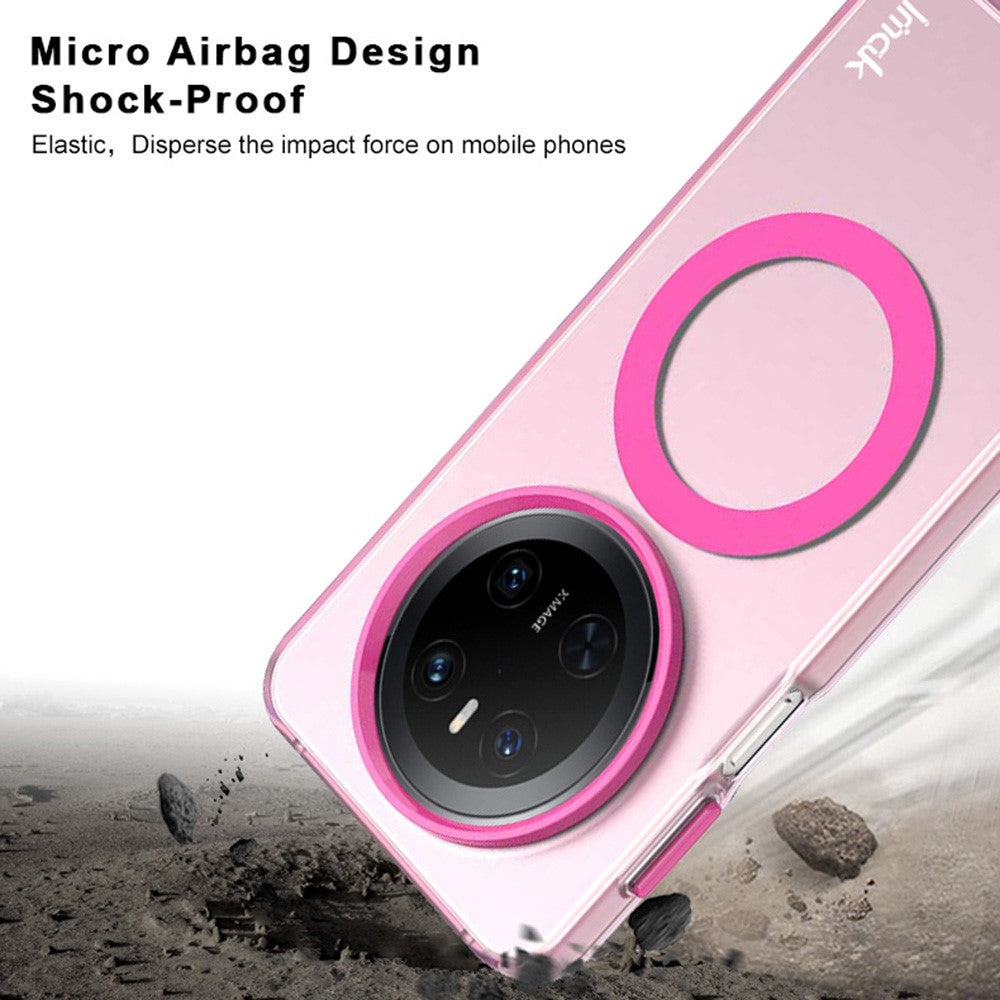 IMAK For Huawei Mate 70 Magnetic Case Candy Color Anti Drop TPU + PET Back Cover