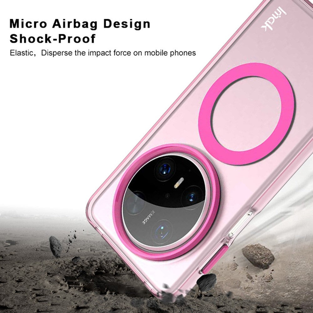 IMAK For Huawei Mate 70 Pro / Mate 70 Pro+ Magnetic Case Candy Color Anti Drop TPU + PET Back Cover