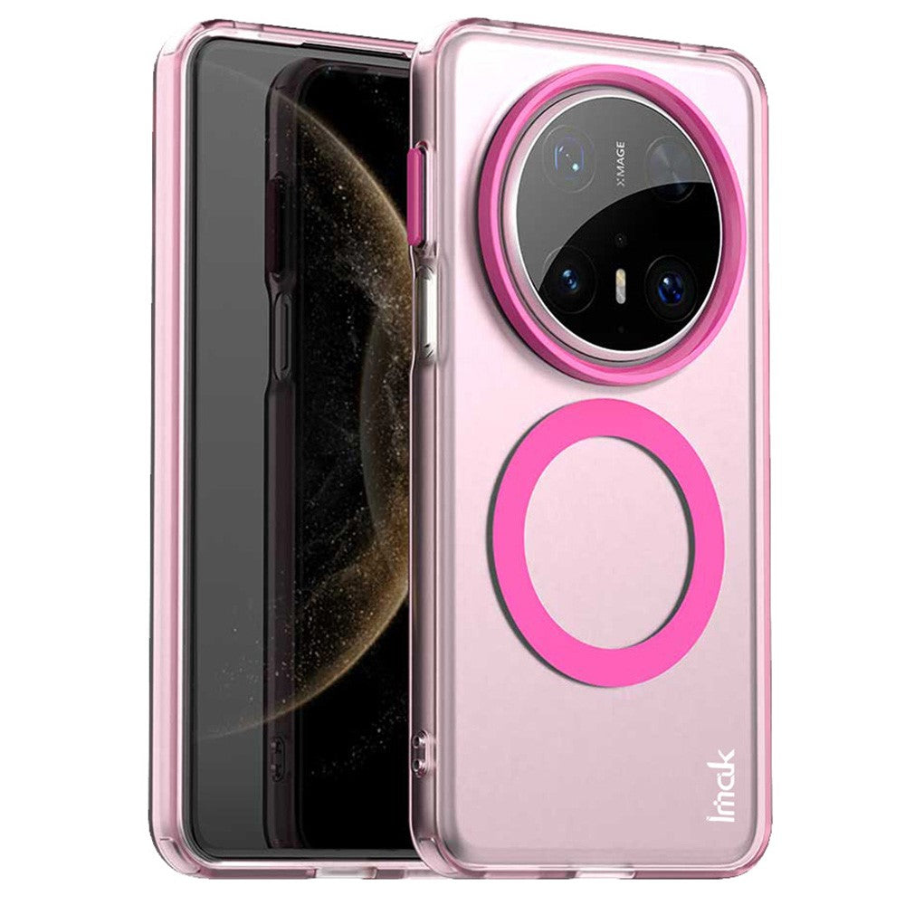 IMAK For Huawei Mate 70 Pro / Mate 70 Pro+ Magnetic Case Candy Color Anti Drop TPU + PET Back Cover