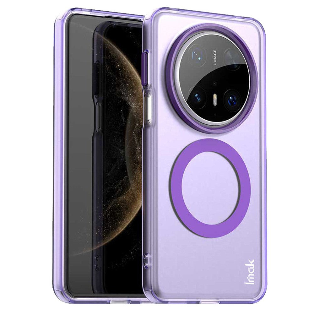 IMAK For Huawei Mate 70 Pro / Mate 70 Pro+ Magnetic Case Candy Color Anti Drop TPU + PET Back Cover