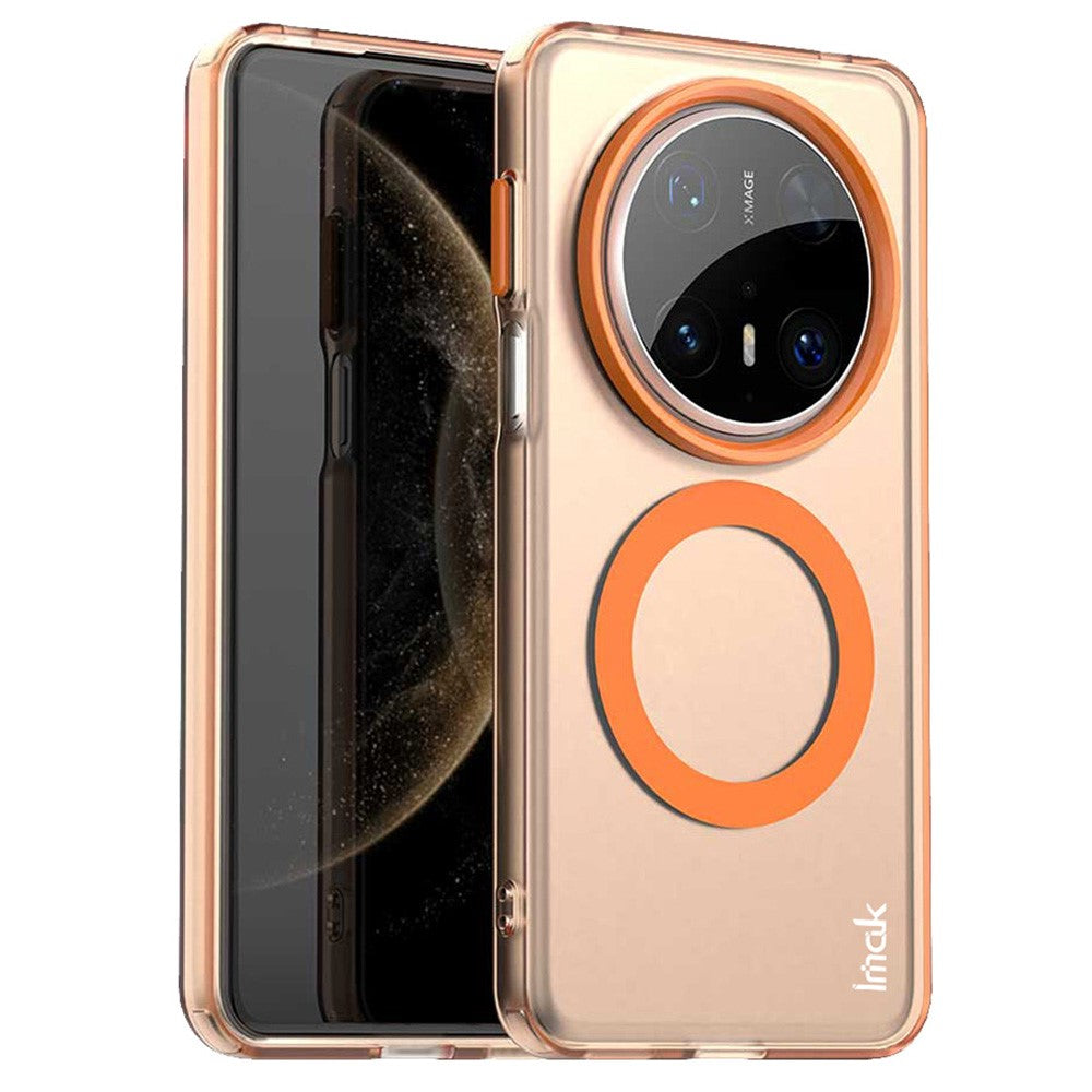 IMAK For Huawei Mate 70 Pro / Mate 70 Pro+ Magnetic Case Candy Color Anti Drop TPU + PET Back Cover