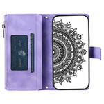 Stil 006 För Samsung Galaxy A06 5G Plånboksfodral PU-läder mobilskal Mandala Blommönster