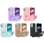For iPhone 14 Pro Case Compatible with MagSafe Kickstand TPU + PC Shockproof Phone Back Cover
