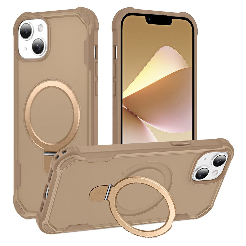 For iPhone 14 Case Compatible with MagSafe Kickstand TPU + PC Shockproof Phone Back Cover