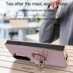 For Samsung Galaxy Z Fold5 5G Case Precise Cutouts 6D Electroplating TPU Phone Cover with Ring Holder