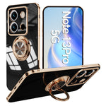 For Xiaomi Redmi Note 13 Pro 5G / Poco X6 5G Case Precise Cutouts 6D Electroplating TPU Phone Cover with Ring Holder