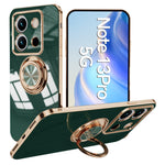 For Xiaomi Redmi Note 13 Pro 5G / Poco X6 5G Case Precise Cutouts 6D Electroplating TPU Phone Cover with Ring Holder
