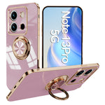 For Xiaomi Redmi Note 13 Pro 5G / Poco X6 5G Case Precise Cutouts 6D Electroplating TPU Phone Cover with Ring Holder