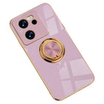 For Xiaomi 13T / 13T Pro Case Precise Cutouts 6D Electroplating TPU Phone Cover with Ring Holder