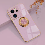 For Xiaomi 13T / 13T Pro Case Precise Cutouts 6D Electroplating TPU Phone Cover with Ring Holder