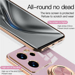For Xiaomi 13T / 13T Pro Case Precise Cutouts 6D Electroplating TPU Phone Cover with Ring Holder