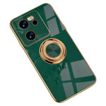 For Xiaomi 13T / 13T Pro Case Precise Cutouts 6D Electroplating TPU Phone Cover with Ring Holder