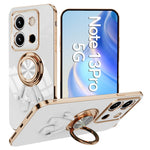 For Xiaomi Redmi Note 13 Pro 5G / Poco X6 5G Case with Astronaut Ring Kickstand 6D Electroplating TPU Phone Cover