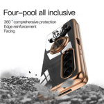 For Samsung Galaxy Z Fold5 5G Case with Astronaut Ring Kickstand 6D Electroplating TPU Phone Cover
