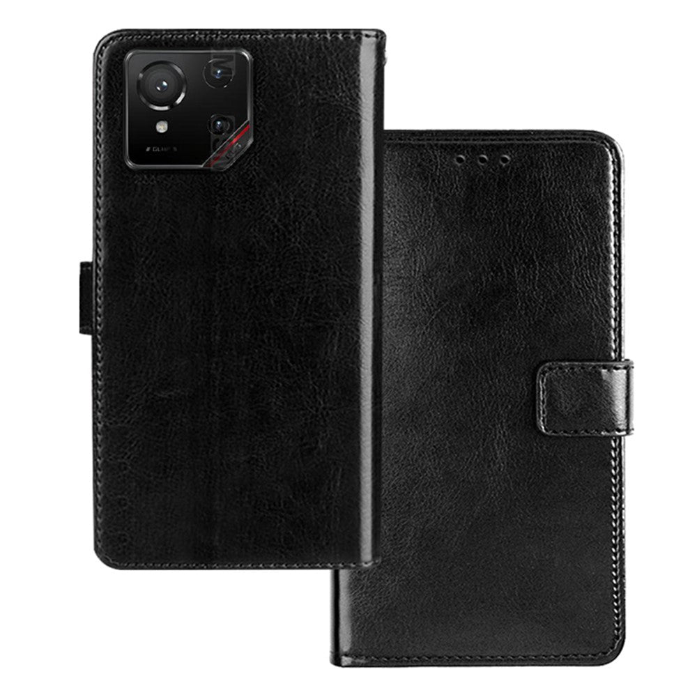 IDEWEI For Asus ROG Phone 9 5G Case Wallet Leather Phone Cover Crazy Horse Texture
