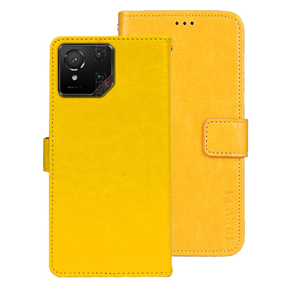 IDEWEI For Asus ROG Phone 9 5G Stand Case Crazy Horse Texture Leather Phone Cover
