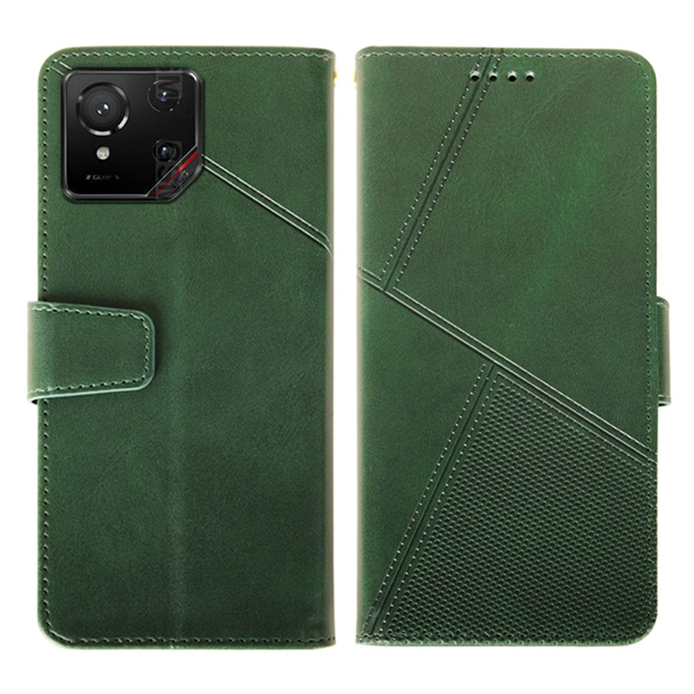 IDEWEI For Asus ROG Phone 9 5G Case Leather Wallet Phone Cover Stand Calf Texture