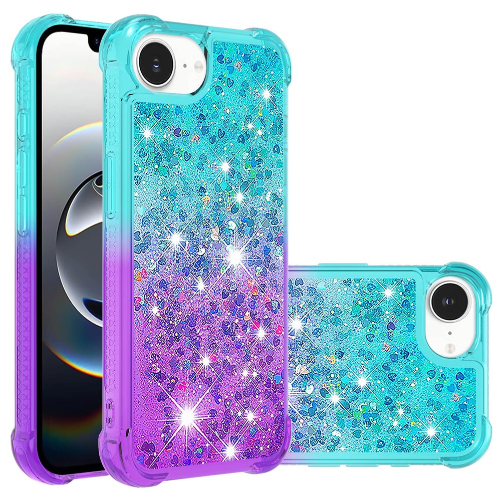 For iPhone 17e / 16e TPU Case Gradient Quicksand Phone Back Cover