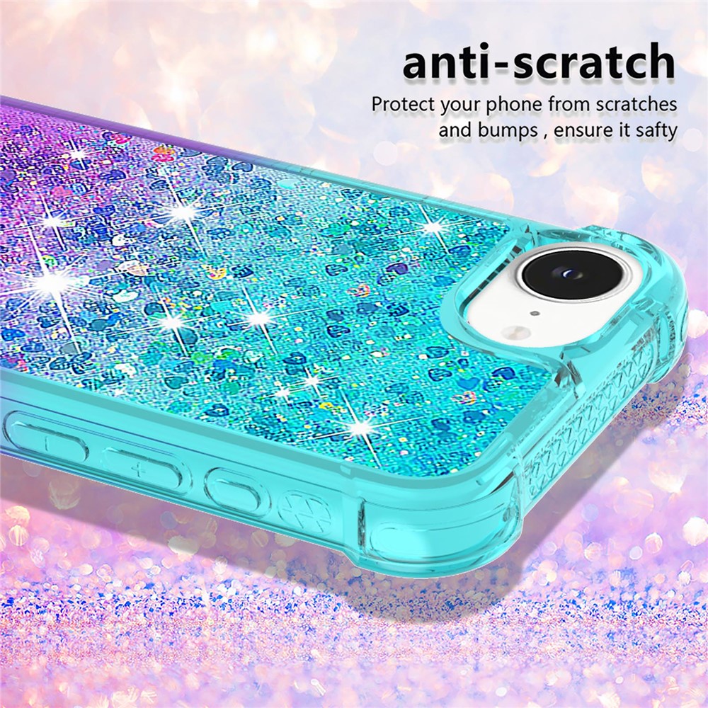 For iPhone 17e / 16e TPU Case Gradient Quicksand Phone Back Cover