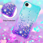 For iPhone 17e / 16e TPU Case Gradient Quicksand Phone Back Cover