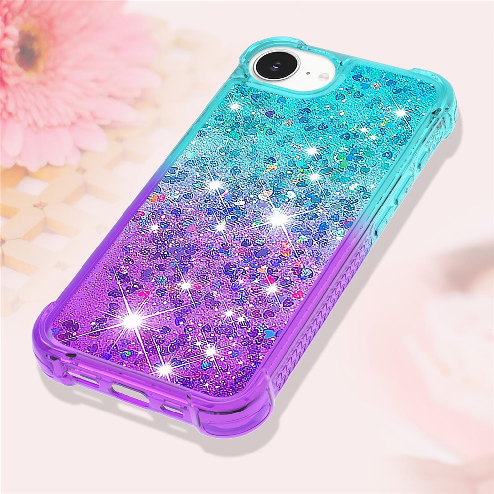 For iPhone 17e / 16e TPU Case Gradient Quicksand Phone Back Cover