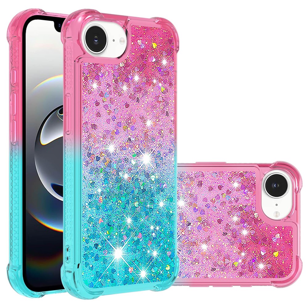 For iPhone 17e / 16e TPU Case Gradient Quicksand Phone Back Cover