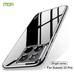MOFI For Xiaomi 15 Pro Clear Phone Case  Ultra-Thin TPU Phone Back Cover