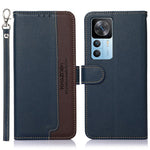 KHAZNEH För Xiaomi 12T 5G / 12T Pro 5G / Redmi K50 Ultra 5G RFID-blockerande Litchitextur PU-läderfodral Stativ Plånbok Folio Flip-fodral